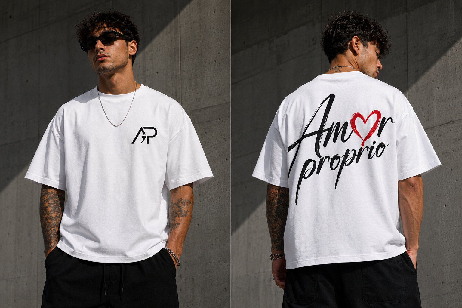 T-shirt blanc Amor proprio GRAM