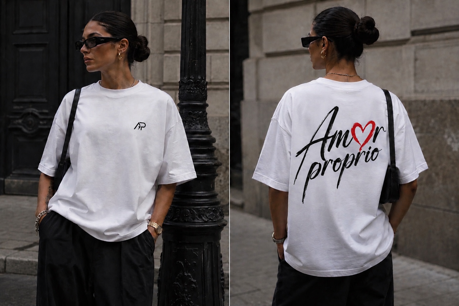 T-shirt blanc Amor proprio GRAM